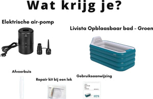 Livista Premium Luxe Opblaasbaar Bad (Groen)